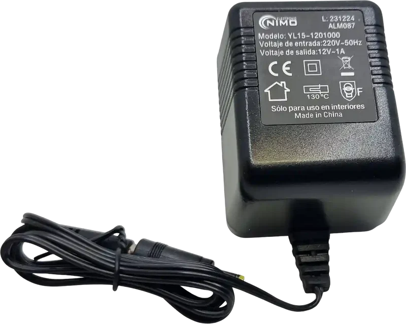 Transformateur AC/AC 12V 1000mA sortie courant alternatif
