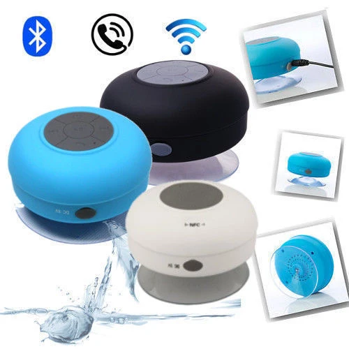 CASSA BLUETOOTH IMPERMEABILE WATERPROOF VENTOSA ALTOPARLANTE MICROFONO SPEAKER