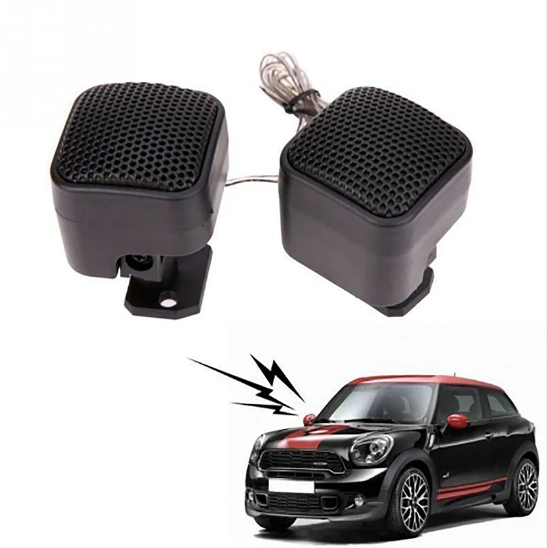 COPPIA DOME TWEETER AUDIO ALTOPARLANTI AUTO 800W NERO ALTA EFFICIENZA MINI CASSE