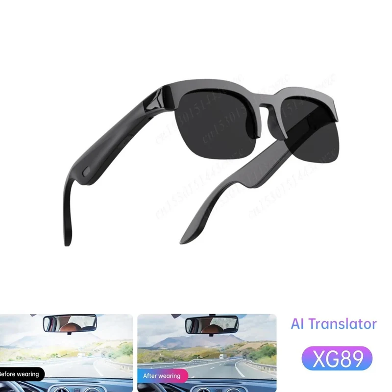 OCCHIALI SMART BLUETOOTH XG89 CON TRADUTTORE AI MUSICA E CHIAMATE VIVAVOCE