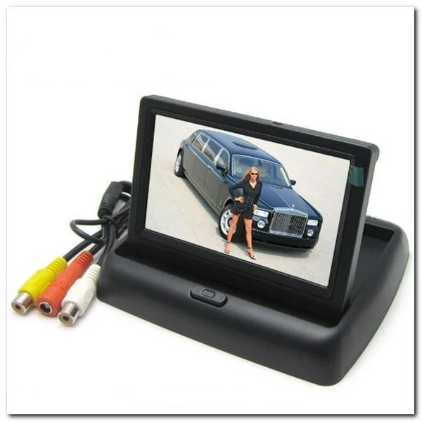 MONITOR LCD A SCOMPARSA TFT 4.3” A COLORI AUTO CAMPER PER TELECAMERA RETROMARCIA