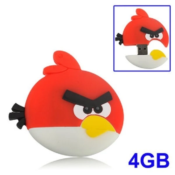 PENDRIVE FLASH DRIVE PENNA USB 4GB 4 GB ANGRY BIRDS PEN DRIVE MEMORIA