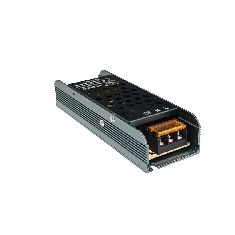 ALIMENTATORE SLIM METALLICO STABILIZZATO 120W DC 24V 5A 2 USCITE ET-06012