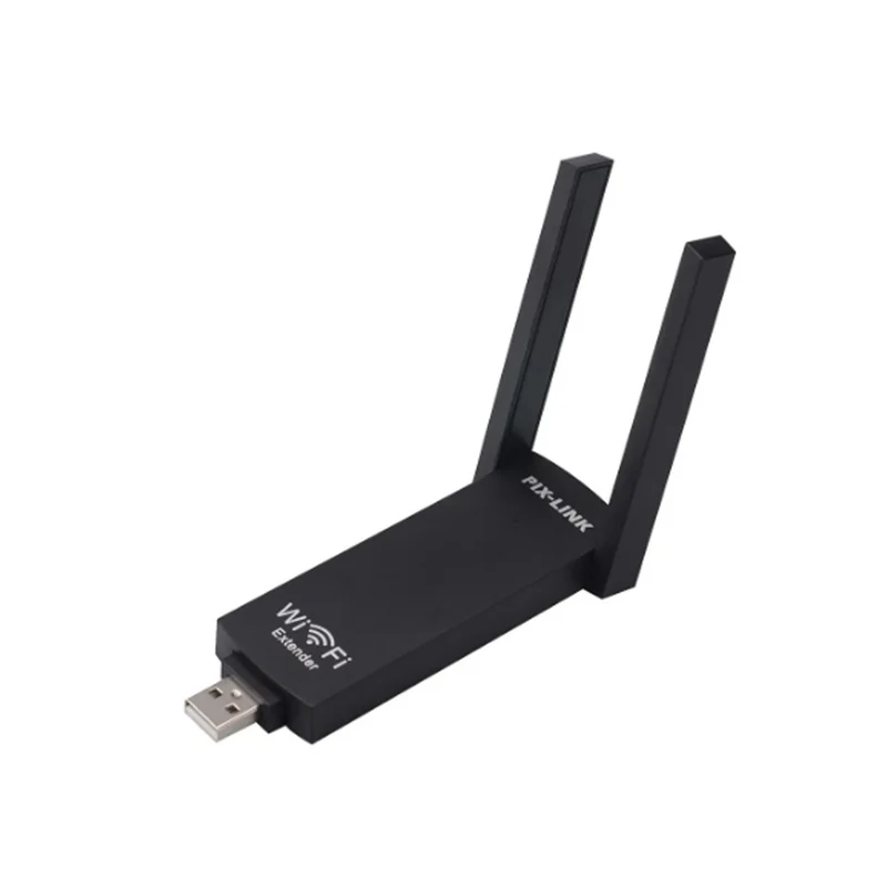 AMPLIFICATORE SEGNALE ROUTER USB 300MBPS 2.4GHZ WI-FI 2 ANTENNE WIFI PORTATILE