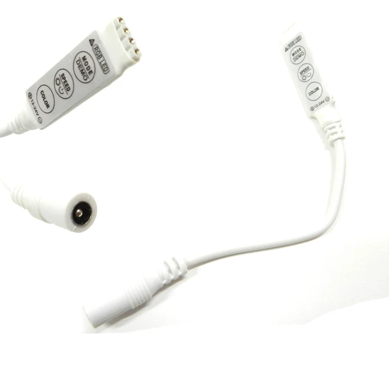 DRIVER CONTROLLO STRISCIA LED RGB 4 PIN SELEZIONE LUCI VELOCITA' EFFETTI 12 24V