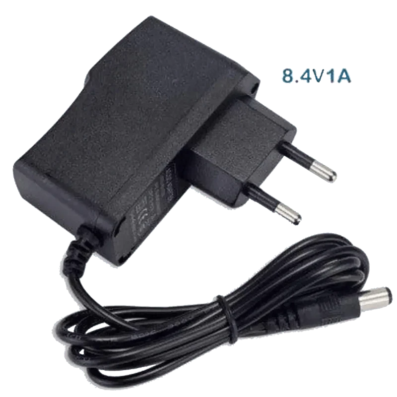 Chargeur 8.4V 1A pour batterie lithium-ion 2S fiche 5.5 x 2.1mm