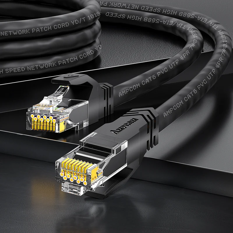AMPCOM CAT6 Unshielded (UTP) PVC Network Patch Cable for Home or Data Center