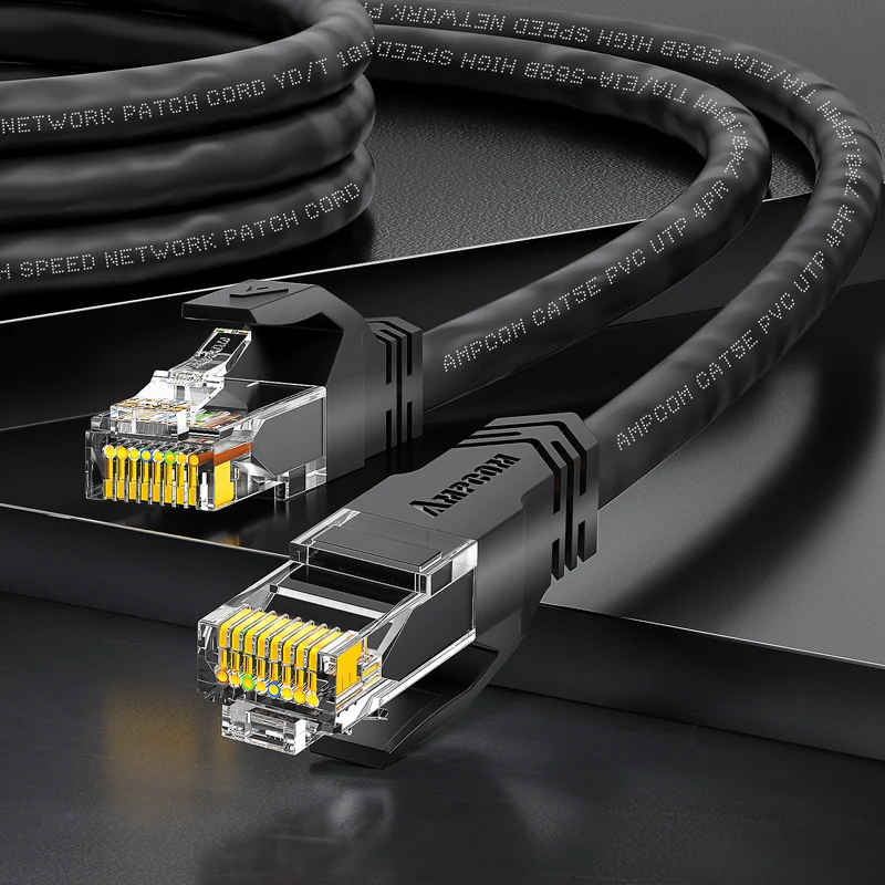 AMPCOM CAT5e Unshielded (UTP) PVC Network Patch Cable for Home or Data Center