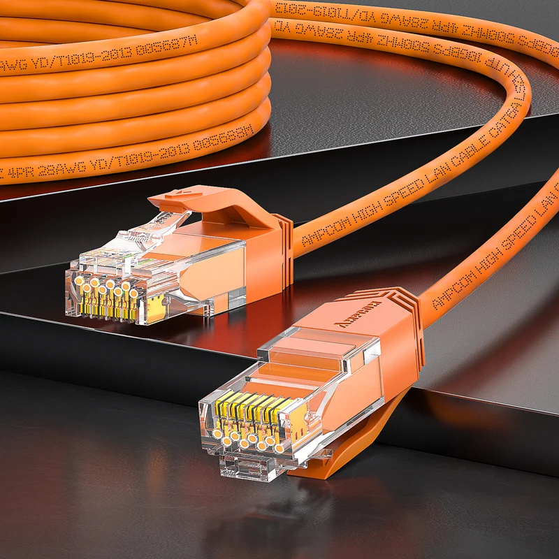 AMPCOM Cat6a 28AWG UTP Ultra-Slim LSZH Patch Cable for High-density Data Center Cabling