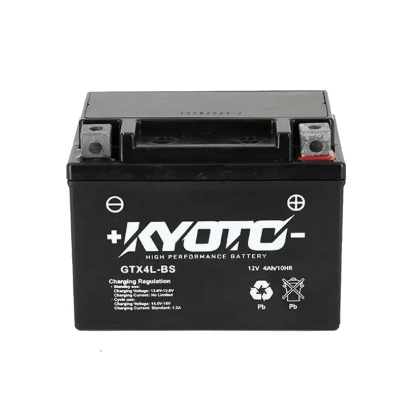 Batterie Moto KYOTO GTX4L-BS 12V 3Ah AGM – Sans Entretien Prête à l'Emploi
