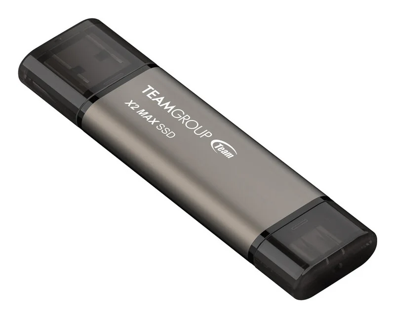 Team Group X2 MAX 2 TB USB Type-A / USB Type-C 3.2 Gen 2 (3.1 Gen 2) Grey