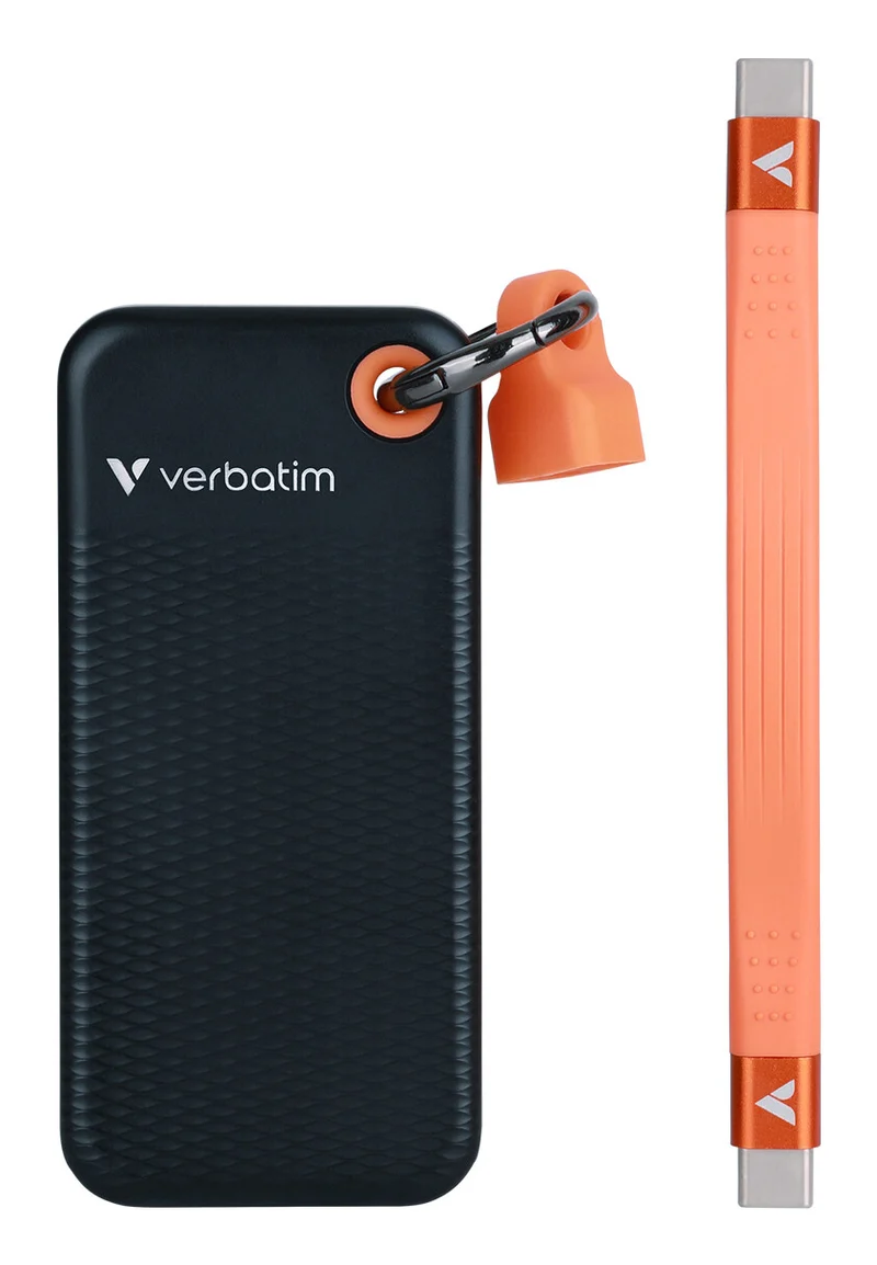 Verbatim Pocket SSD USB 3.2 Gen 2 256GB Black/Orange