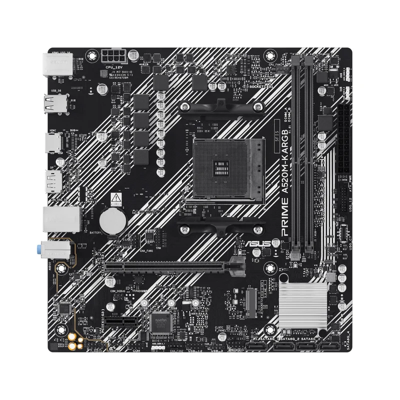 ASUS PRIME A520M-K ARGB AMD A520 Socket AM4 micro ATX