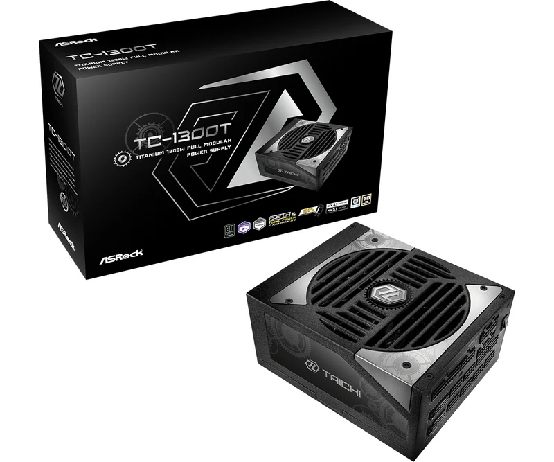 Asrock TC-1300T power supply unit 1300 W 20+4 pin ATX ATX Black