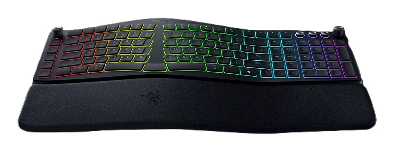 Razer Pro Type Ergo keyboard Universal USB + RF Wireless + Bluetooth QWERTY US English Black